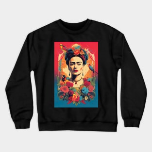 Frida Kahlo, Poster Crewneck Sweatshirt
